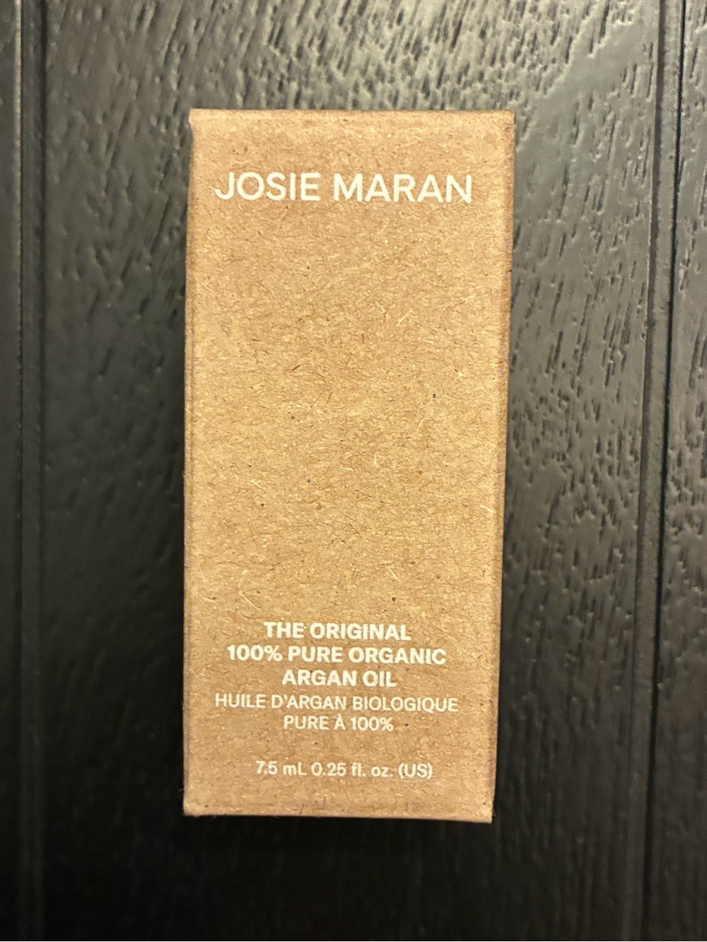 JOSIE MARAN Natural Brown Cardboard Packaging Argan Oil